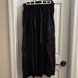 Vintage Black velvet skirt with a flair.